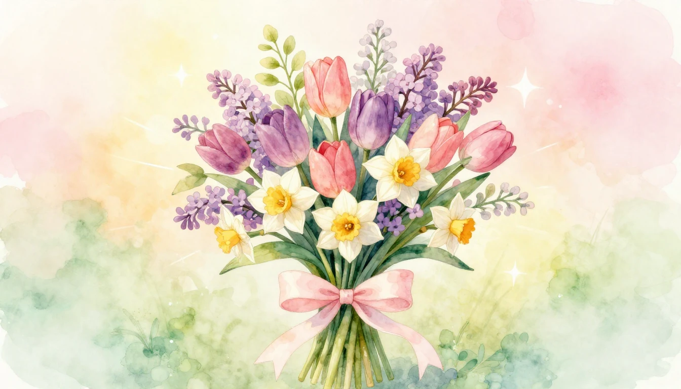 A soft and dreamy watercolor illustration representing the w...