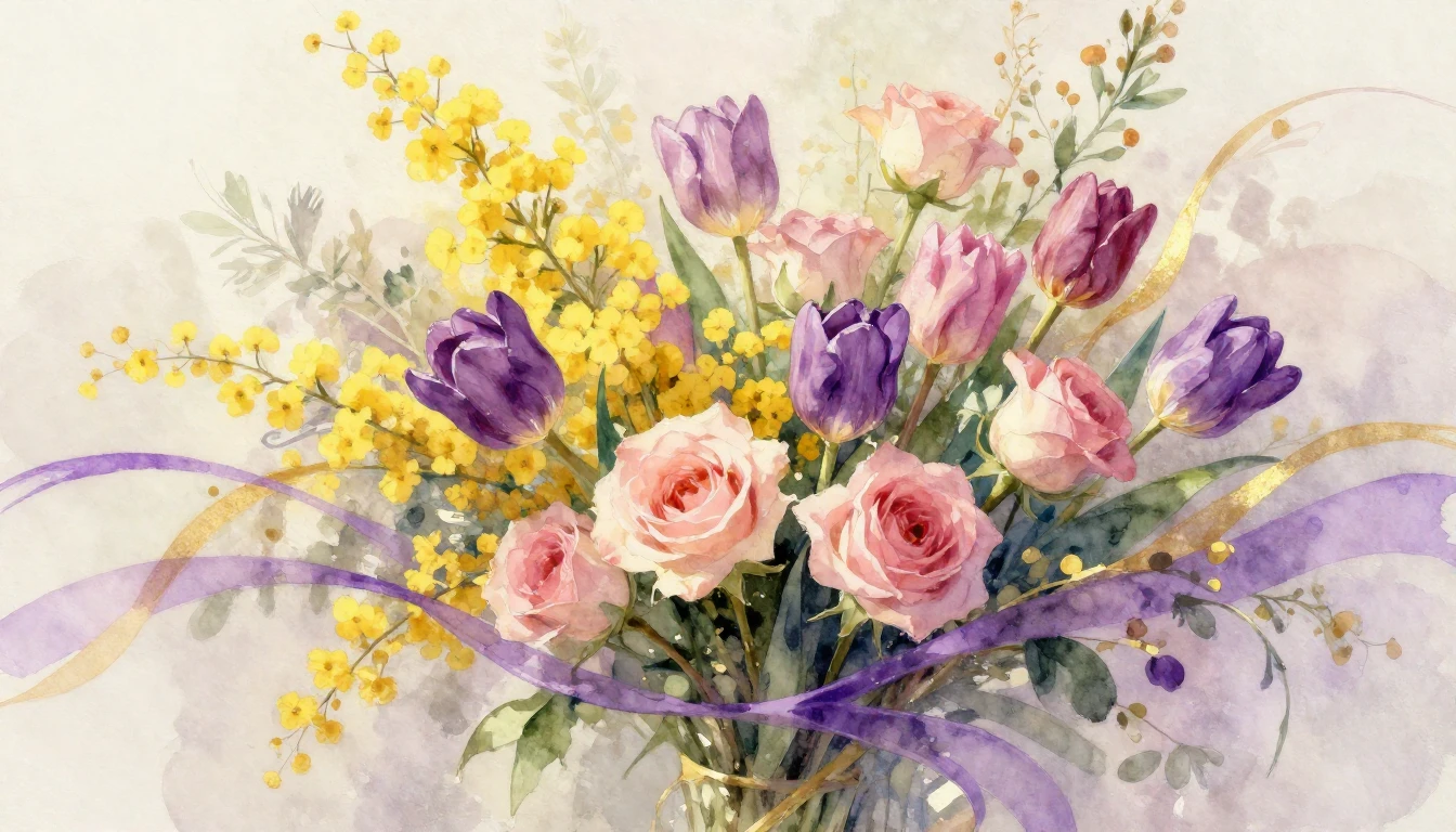 A soft and dreamy watercolor painting symbolizing the essenc...