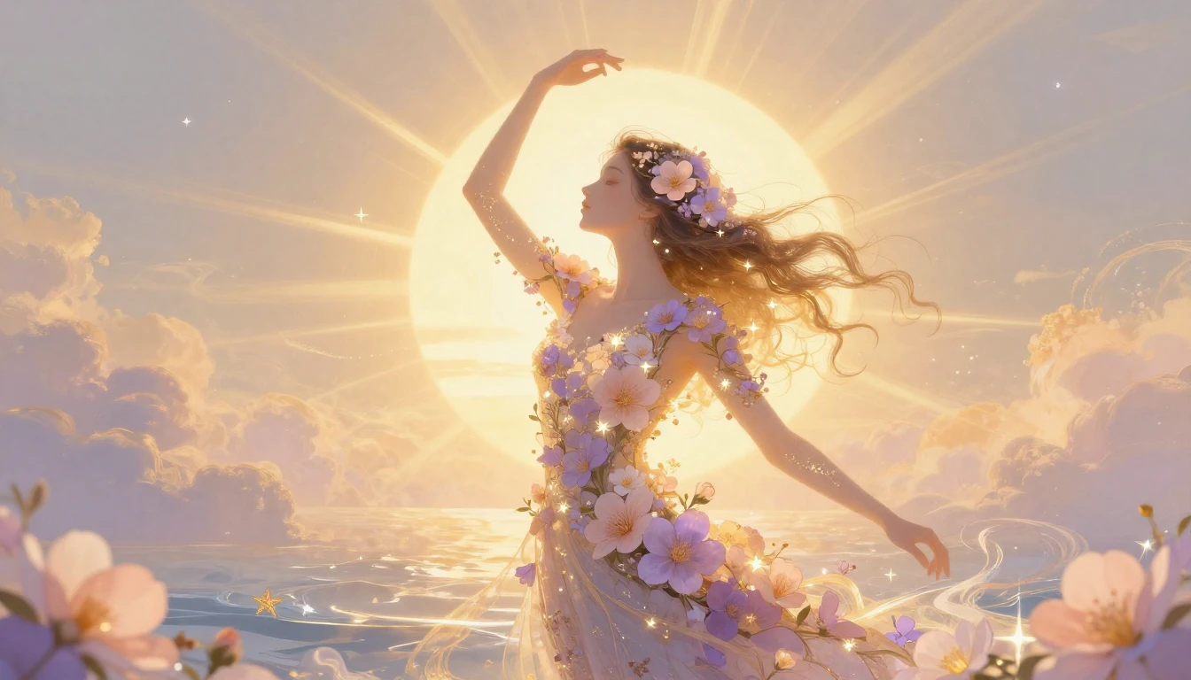 A beautiful abstract representation of feminine energy and s...