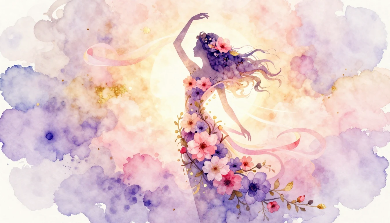 A beautiful and artistic watercolor painting representing In...