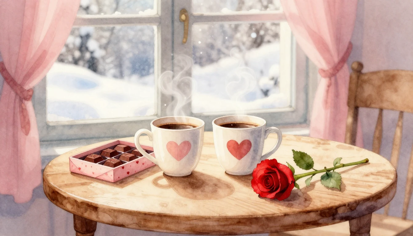 A soft and dreamy watercolor illustration capturing the esse...