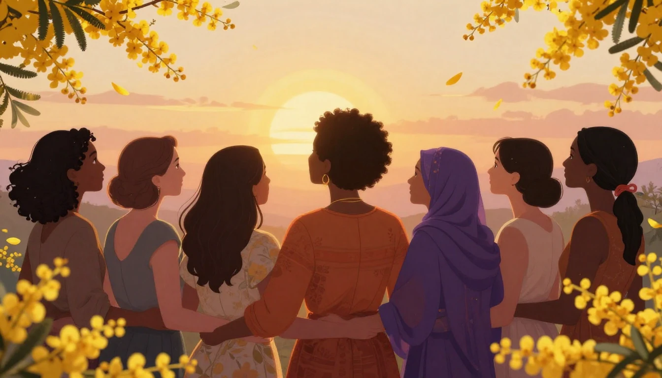 A powerful and inspiring scene representing International Wo...