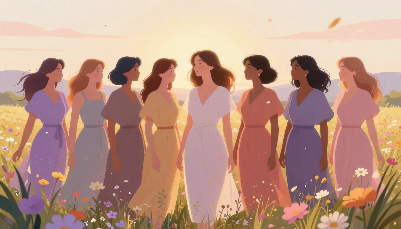 An ethereal and vibrant illustration celebrating the essence...