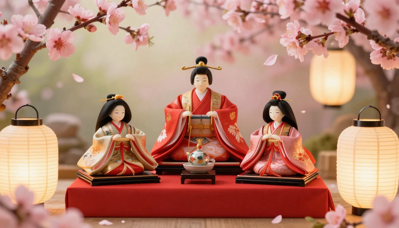 A heartwarming and magical spring scene representing the Jap...