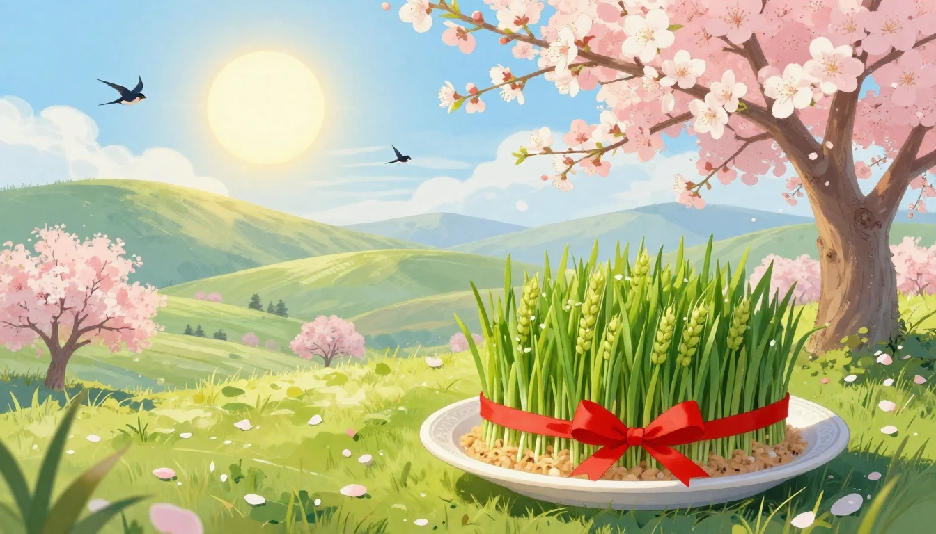 A beautiful, soft artistic illustration celebrating the arri...