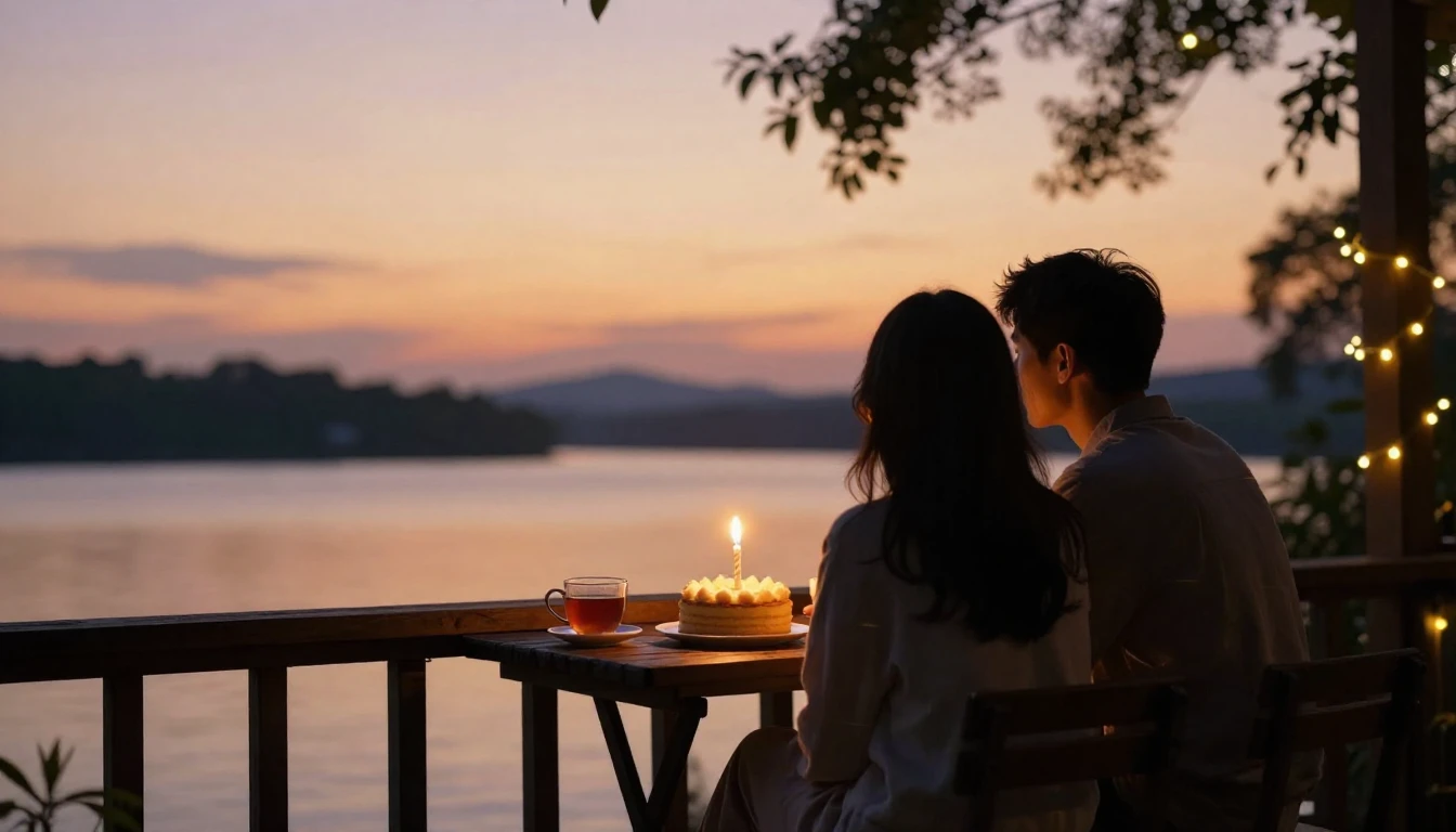 A heartwarming scene representing deep friendship and celebr...