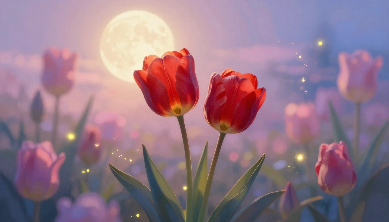 A romantic and dreamy composition featuring a blooming garde...