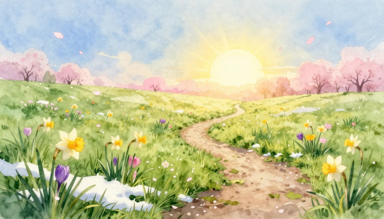 A soft and airy watercolor painting capturing the essence of...