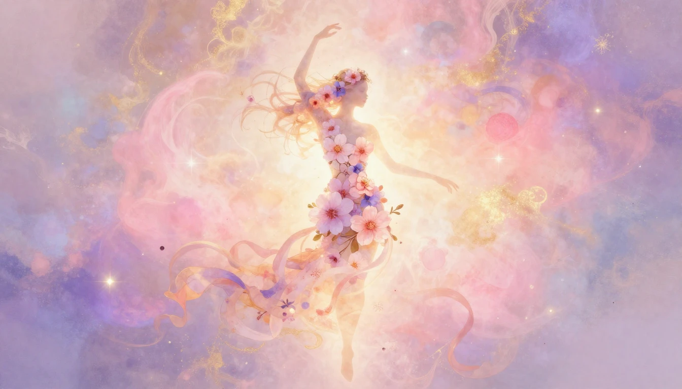 A conceptual illustration celebrating women's strength and g...