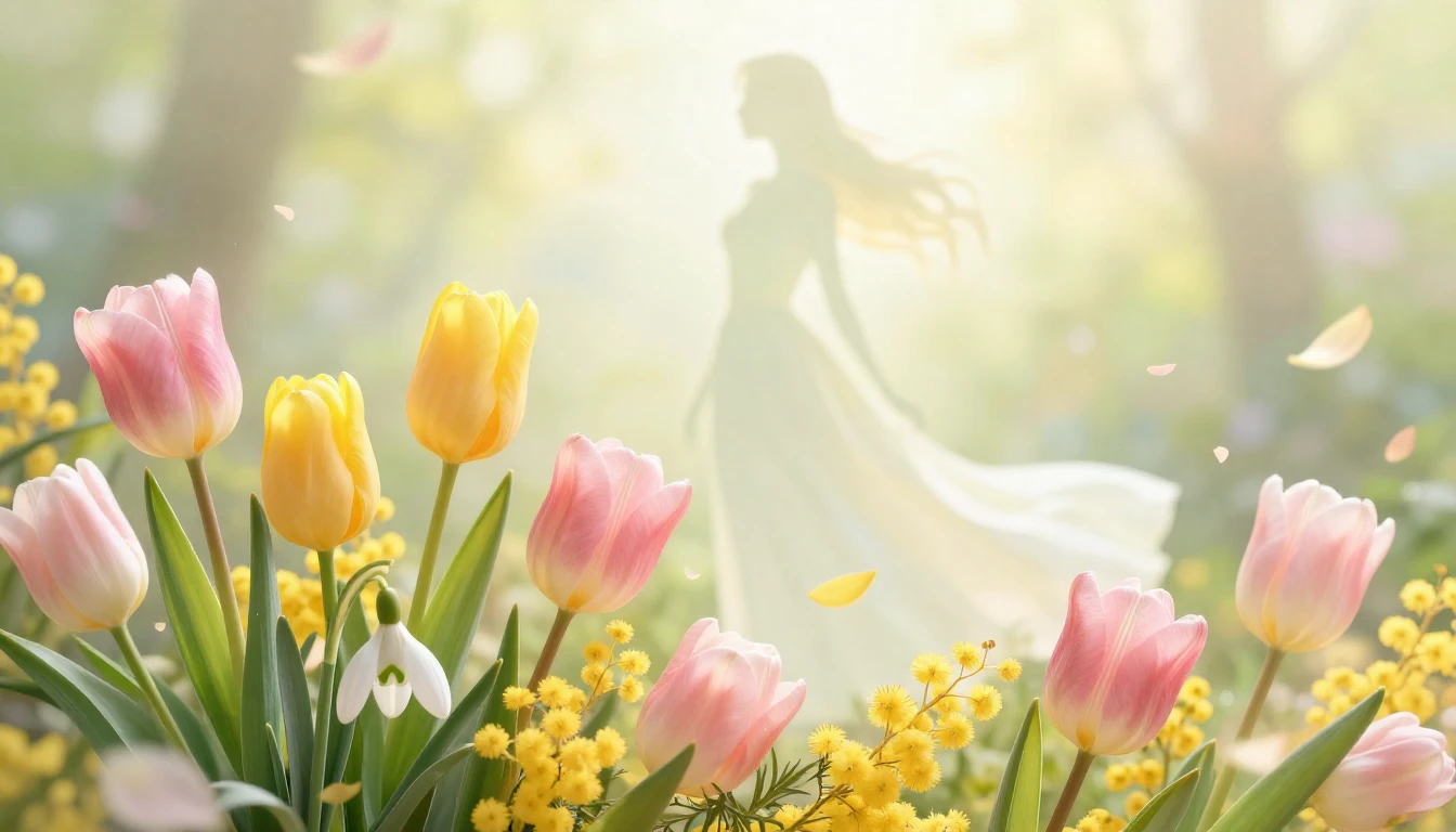 A soft and elegant composition celebrating International Wom...