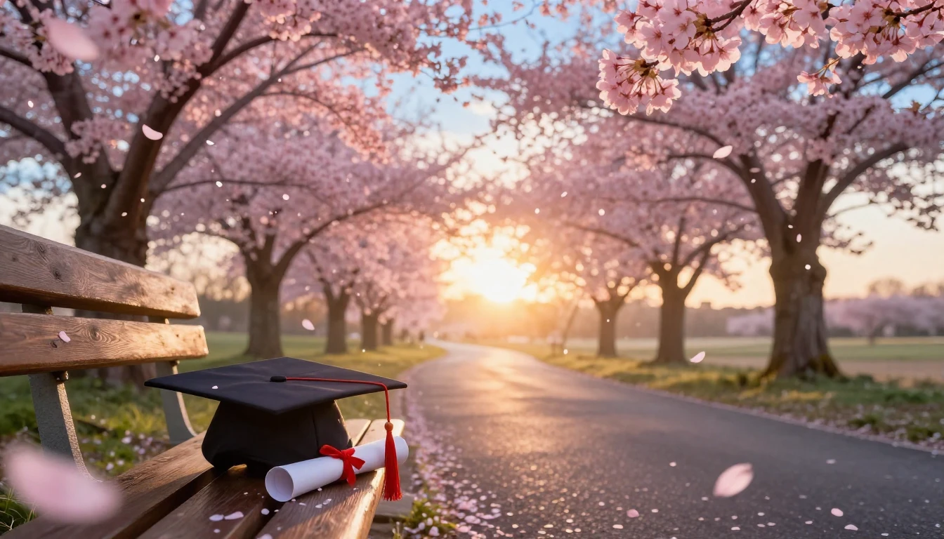 A breathtaking and nostalgic scene of a winding path leading...