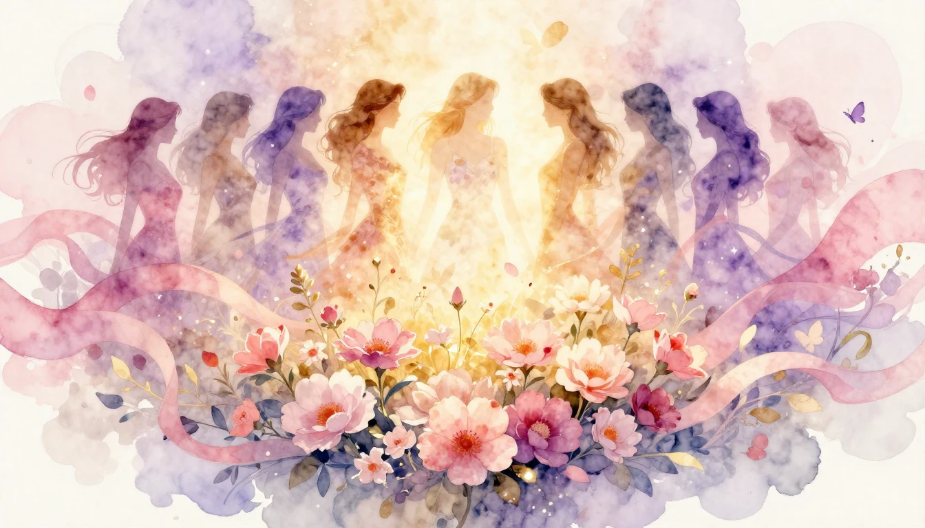 A beautiful, soft watercolor painting symbolizing the streng...