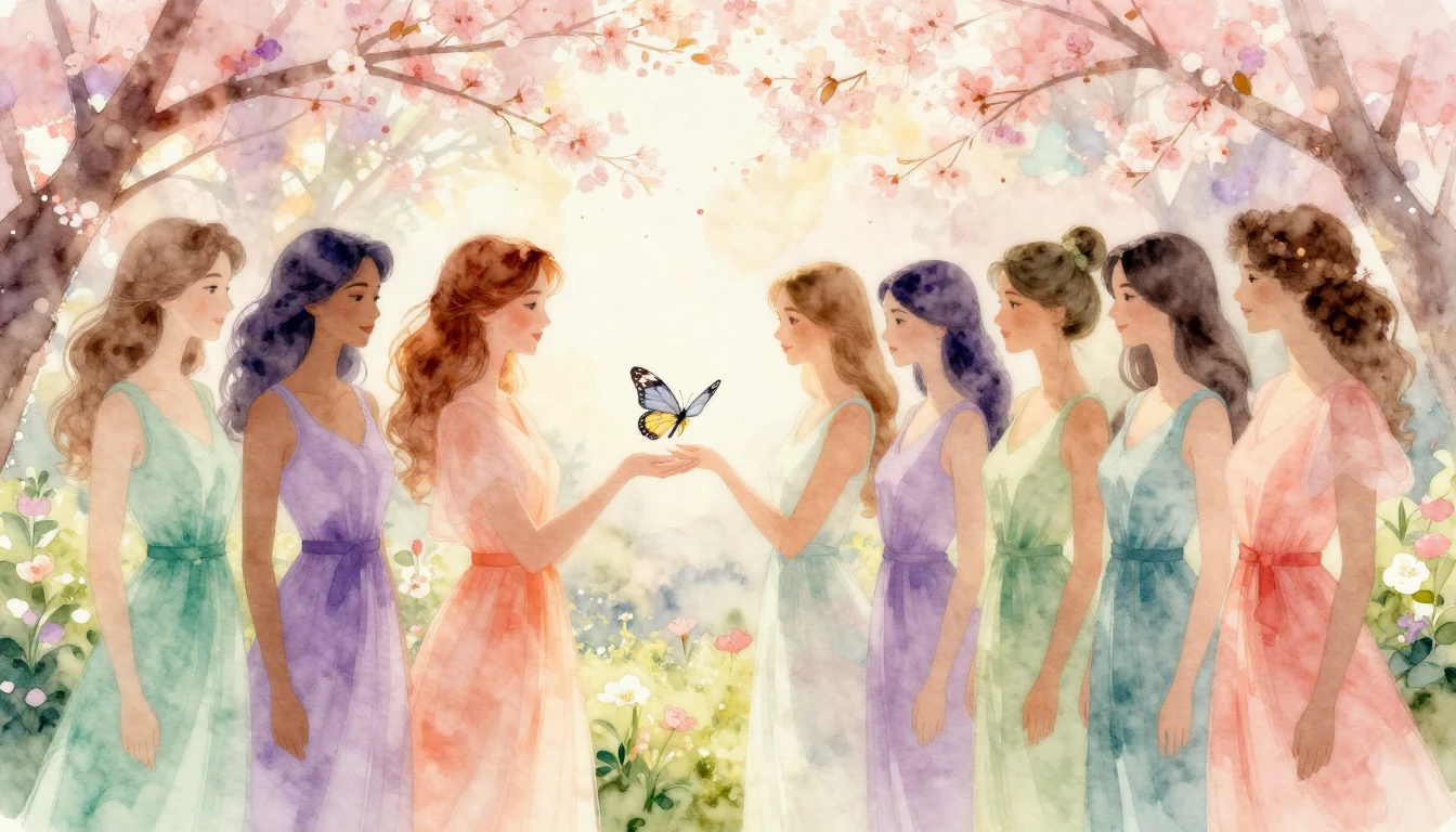 A beautiful and ethereal composition featuring a diverse gro...