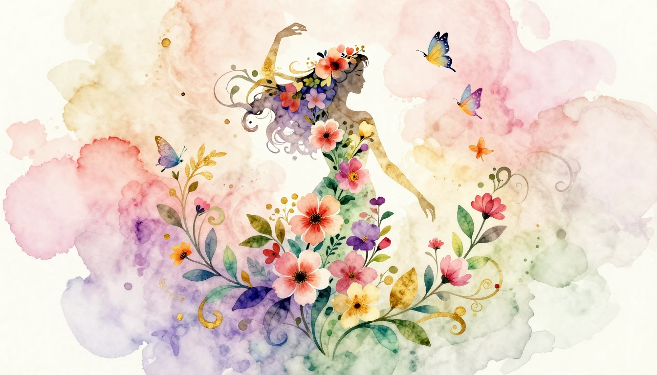 A beautiful and artistic watercolor illustration celebrating...