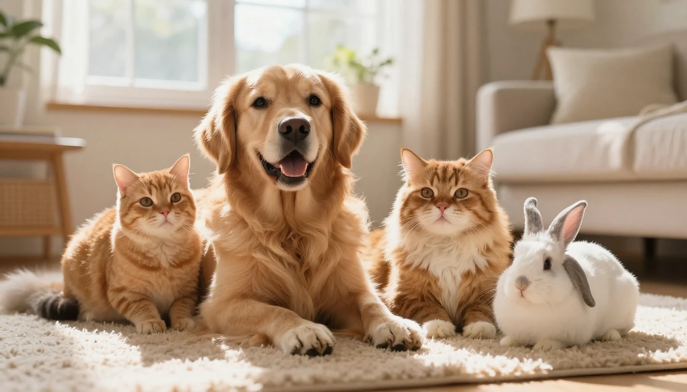 A heartwarming and cozy scene featuring a diverse group of h...