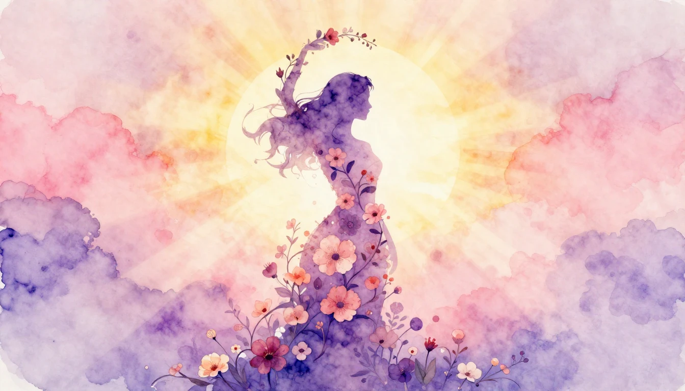 A beautiful and artistic watercolor painting celebrating Int...