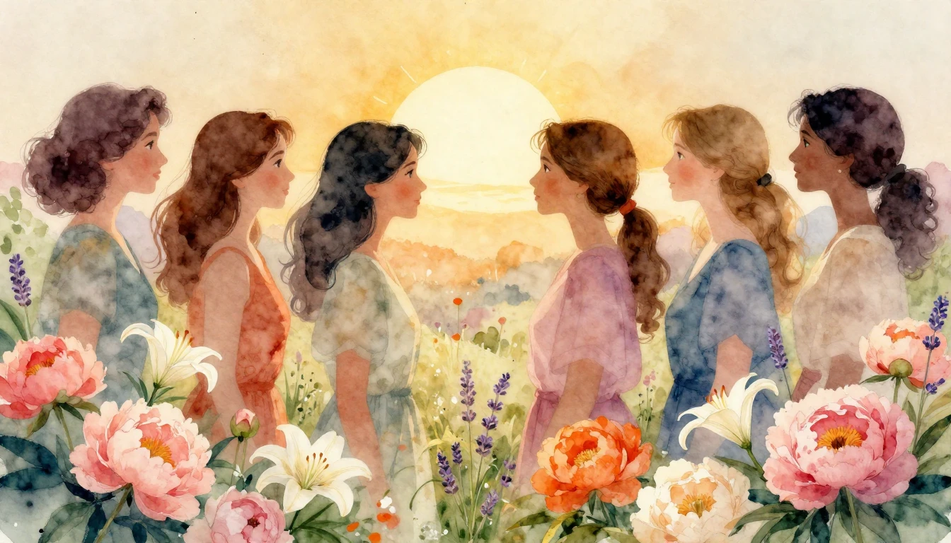 A breathtaking watercolor illustration celebrating the spiri...