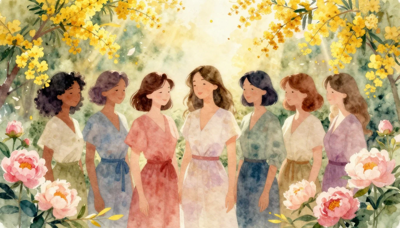 A vibrant and uplifting watercolor painting celebrating Inte...