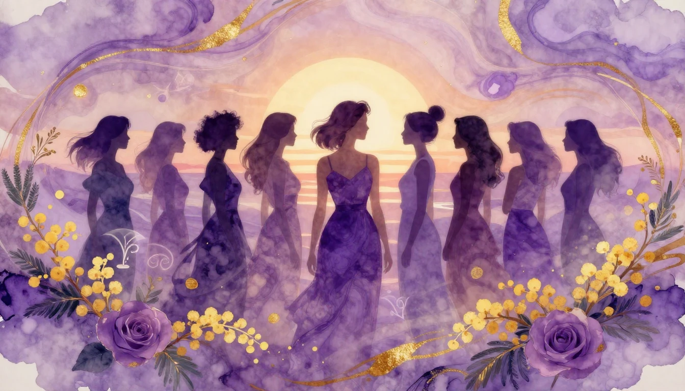 A vibrant and inspiring composition celebrating female empow...