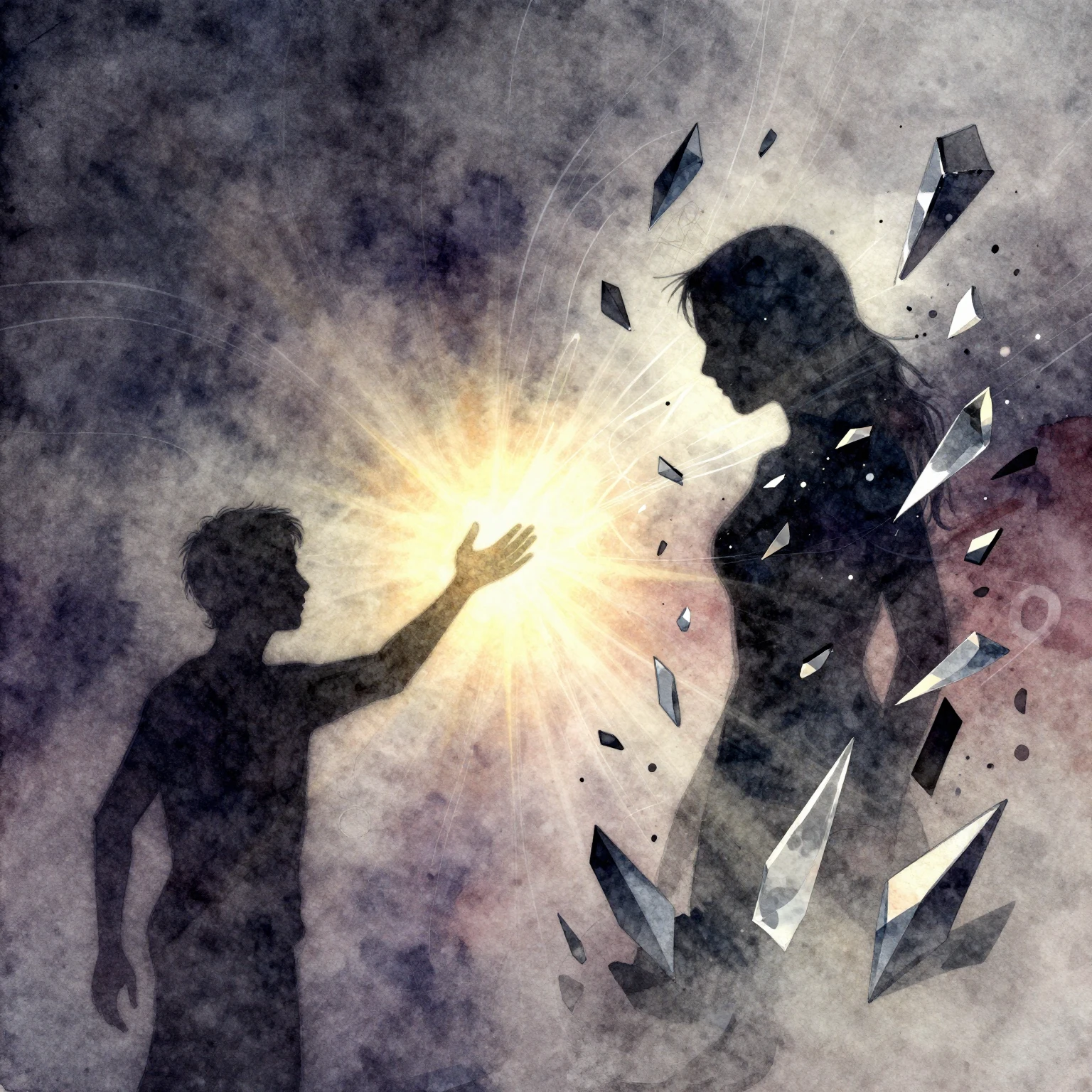 Vibrant watercolor style. An abstract image representing the...