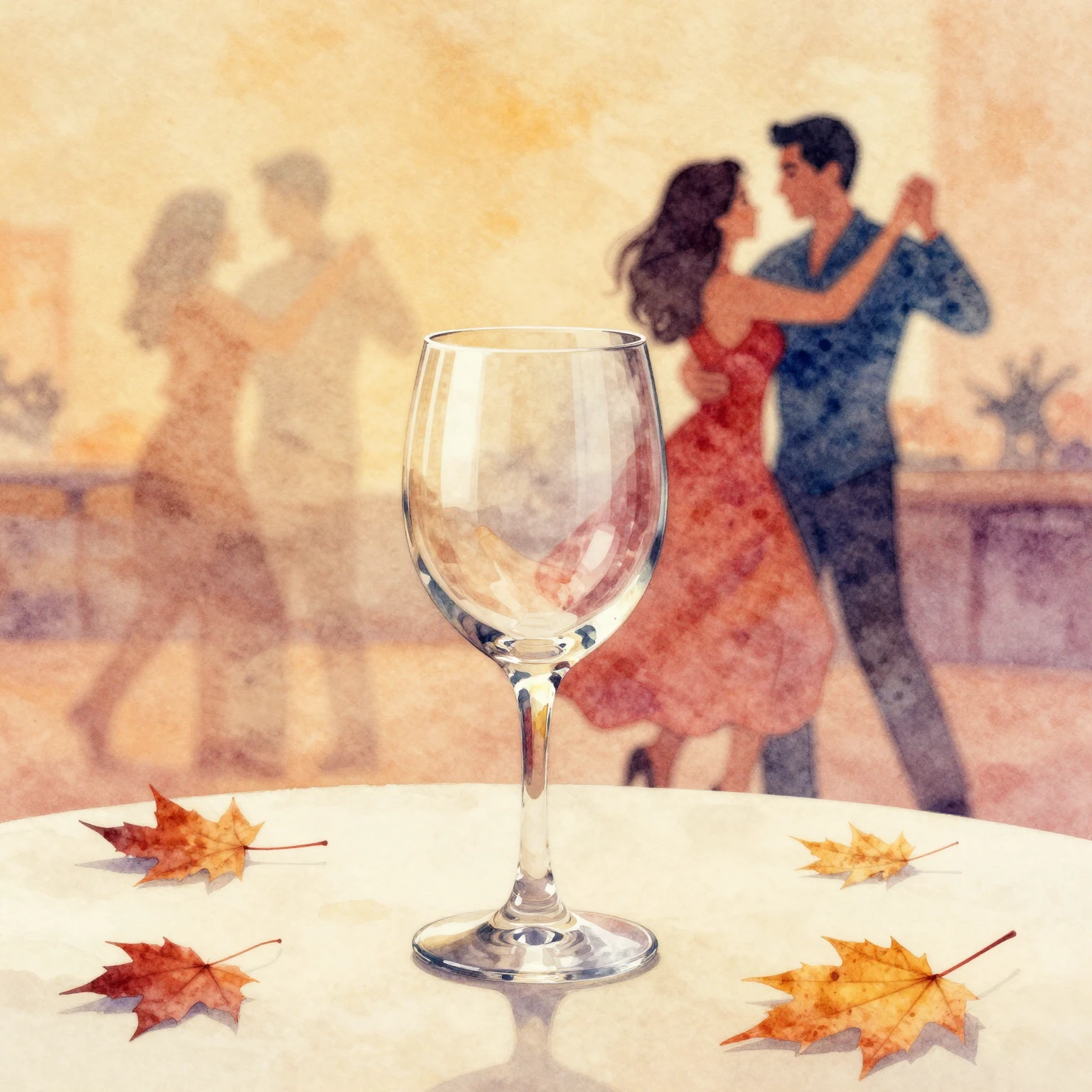 Vibrant watercolor style album cover for Latin music. A sing...