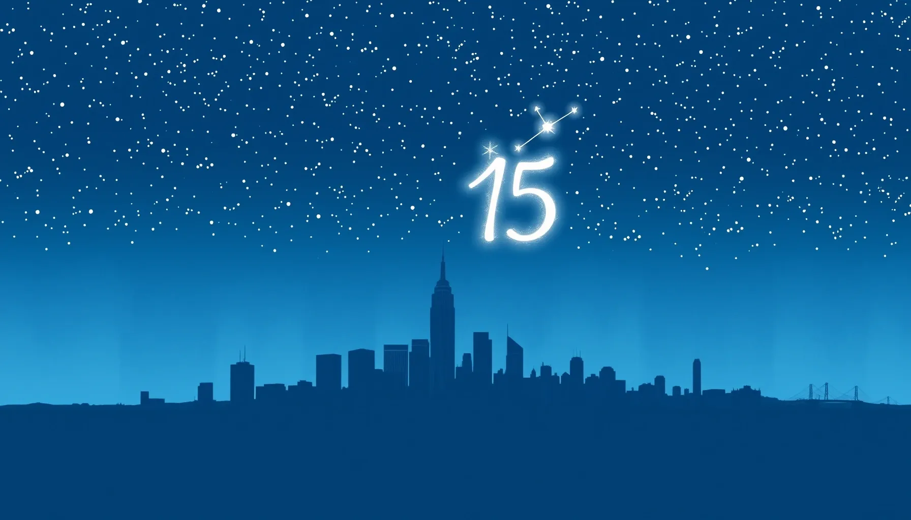 Watercolor style. A minimalist silhouette of a northern city...