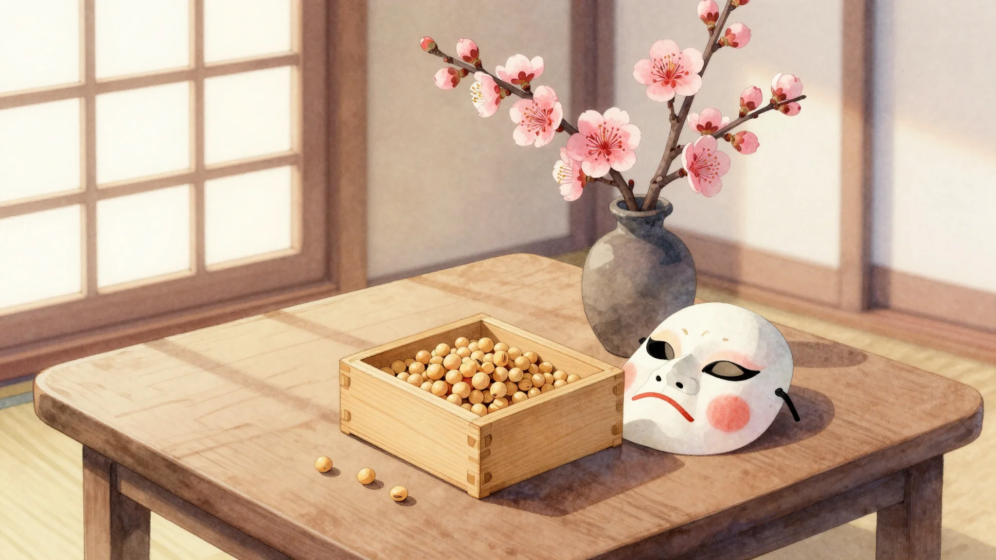 春を待つ豆まき