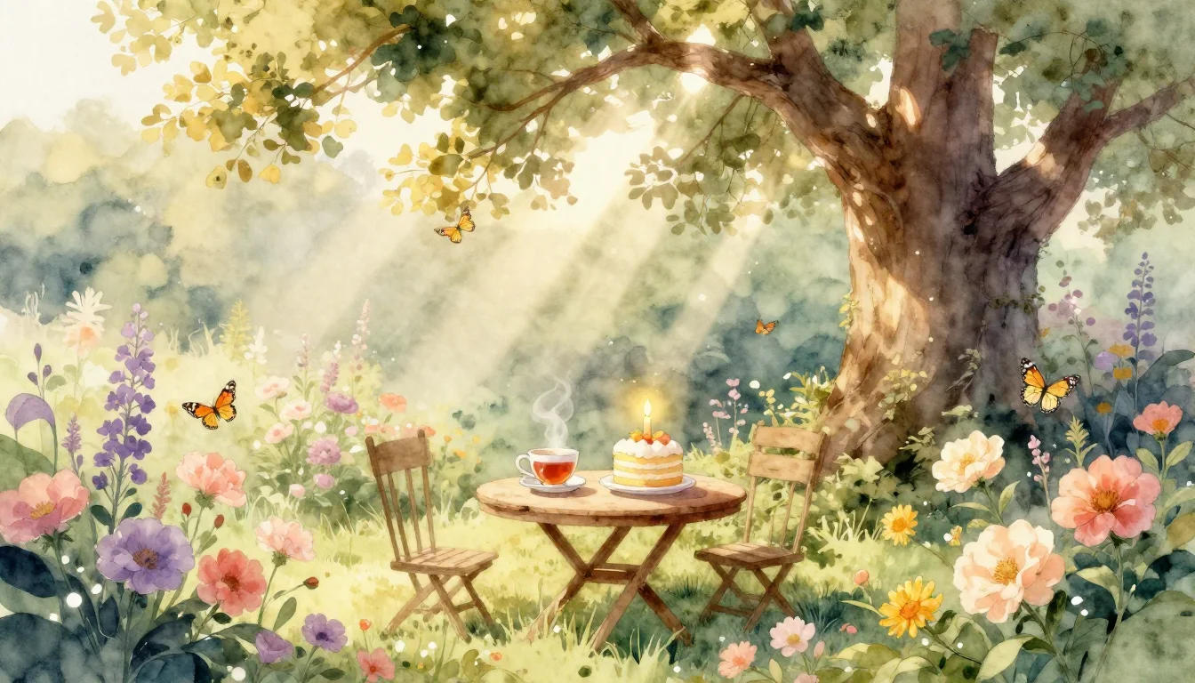 輝かしい新しい一年への祝福