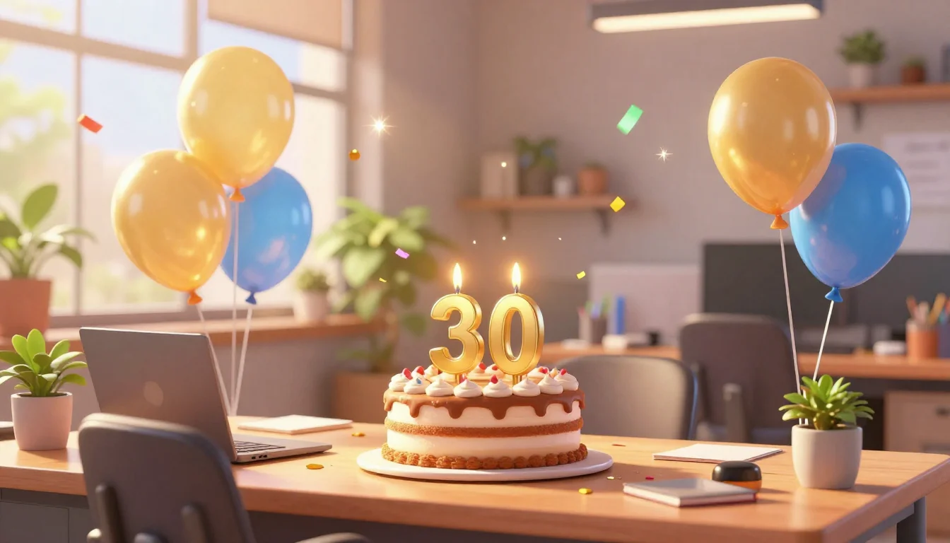 Gefeliciteerd met je 30e verjaardag!