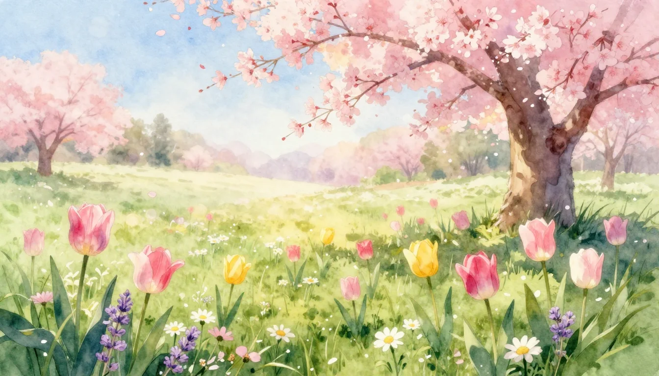 Stralende Lente Wensen