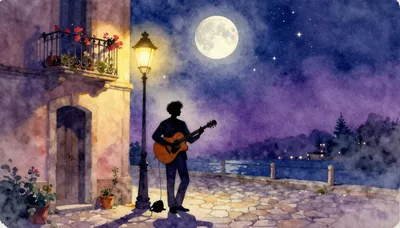 Под светом луны