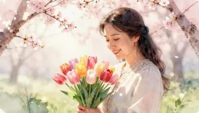 Жаз гүлү апам