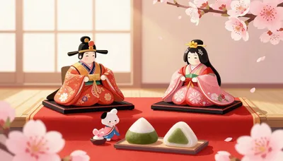 春の光と雛飾り