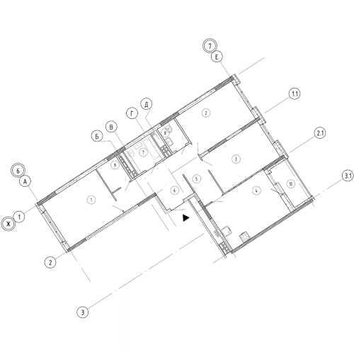 3-комнатная квартира площадью 94 м² в Россия, Свердловская область ...