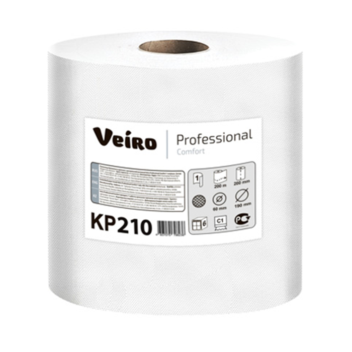 Бумажные полотенца в рулонах Veiro Professional Comfort KP210 (6 рулонов в упаковке)
