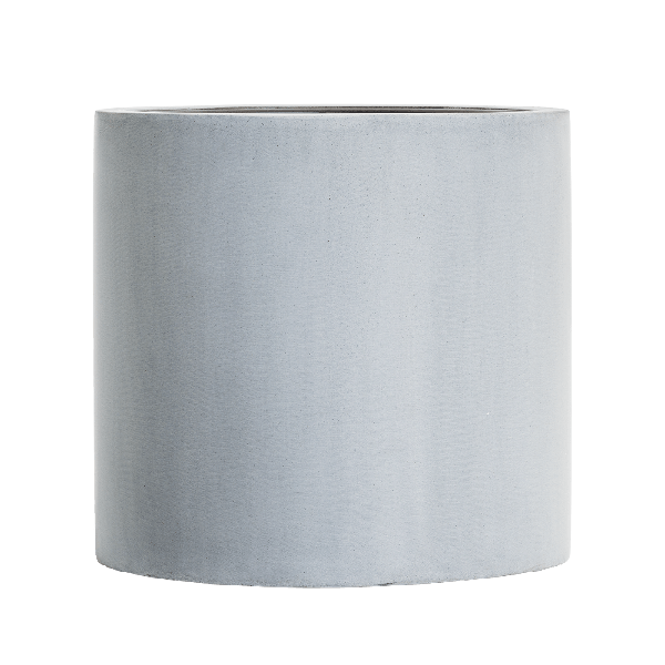 Кашпо TREEZ Effectory Beton Цилиндр, серый ледник, 40 см