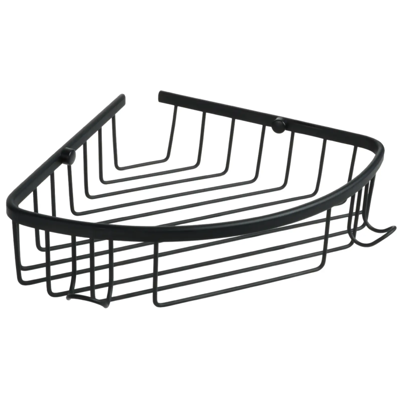 Полка угловая одноэтажная Fixsen Hotel черная FX-31051-1A