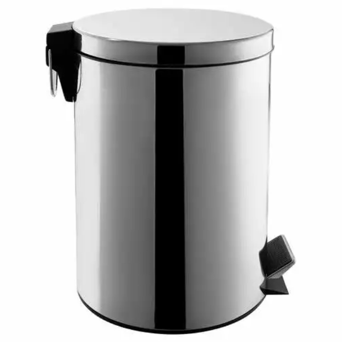 Урна мусорная с педалью NV 12 л хром NV-BIN12L