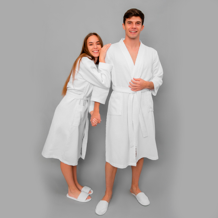 Халат вафельный для отелей Атмосфера, 260 г/м²