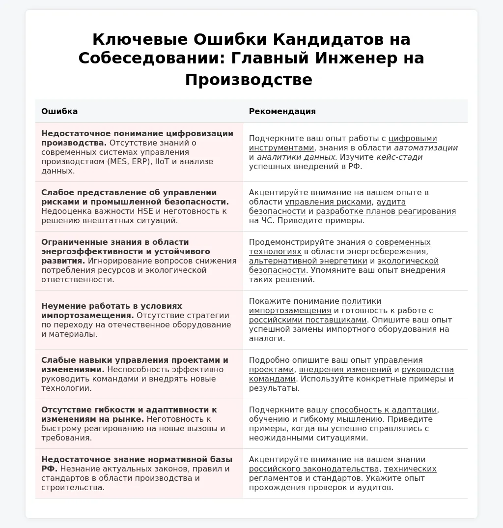 Особенности найма главных инженеров в 2025 году