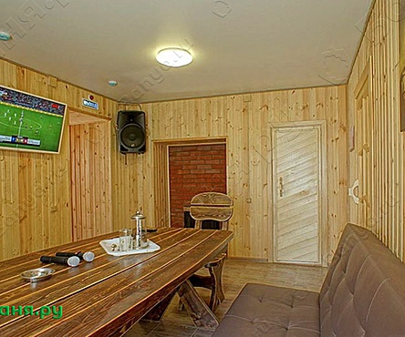 Финская баня с бильярдом на дровах