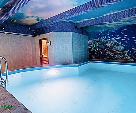 Бoльшoй зал с бассейном