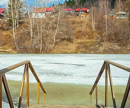 Баня с беседкой