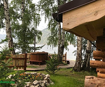 Баня на территории