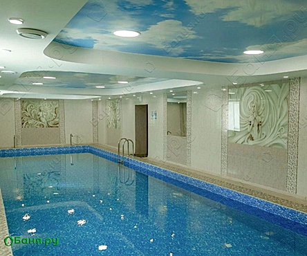 Бассейн с противотоком и хамам