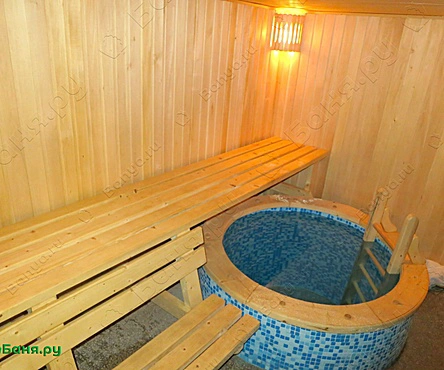 Русский бани с купелью