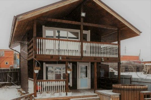 Баня на дровах с купелью Кураж Баня на дровах с купелью Кураж