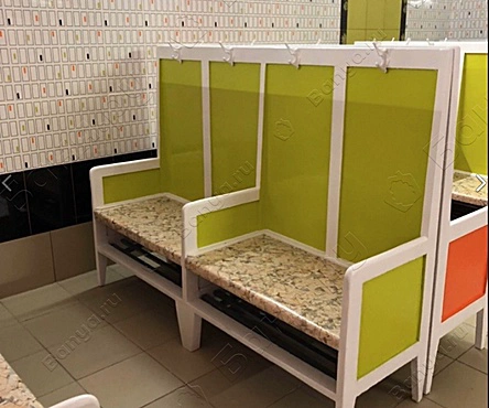 Общее отделение с 2 раздевалками