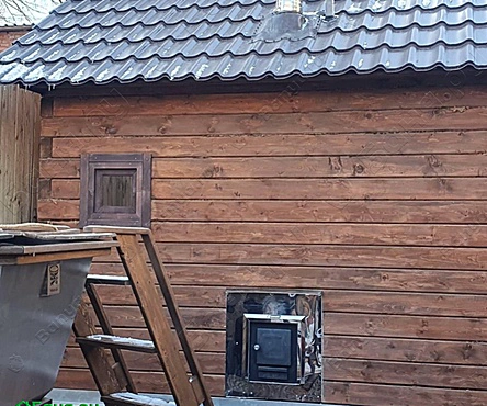 Большая баня с чаном