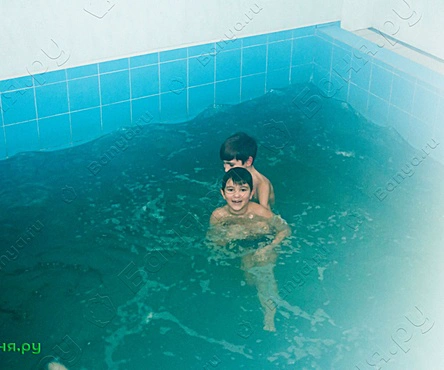 Большая баня с бассейном